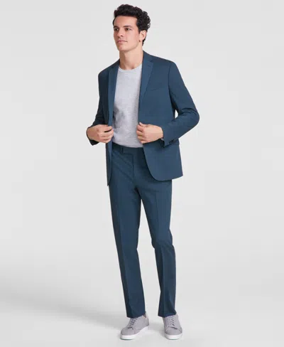 Kenneth Cole Reaction Men's Techni-cole Slim-fit Stretch Suit In Dark Green