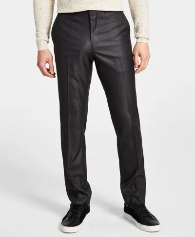 Kenneth Cole Reaction Men's Techni-cole Suit Separate Slim-fit Pants In Gun Metal