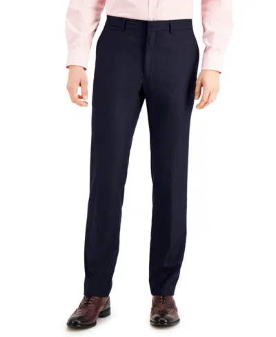 Kenneth Cole Reaction Men's Techni-cole Suit Separate Slim-fit Pants In Navy