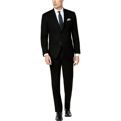 Kenneth Cole Reaction Mens 2pc Professional Two-button Suit In Black