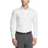 Kenneth Cole Reaction Mens Button Cotton Stretch Button-down Shirt In White