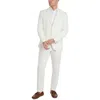 Kenneth Cole Reaction Mens Stretch Linen Two-button Suit In White