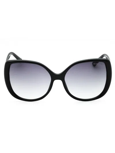 Kenneth Cole Reaction Oversized Women's Gradient Sunglasses In Black