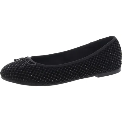 Kenneth Cole Reaction Palmer Mesh Womens Embellished Mesh Ballet Flats In Black Mesh