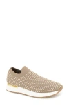 Kenneth Cole Reaction Reaction Kenneth Cole Cameron Embellished Jewel Platform Sneaker In Classic Tan Knit