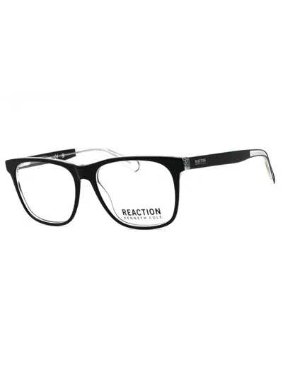 Kenneth Cole Reaction Rectangular Acetate Eyeglasses For Unisex In Black