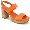 Kenneth Cole Reaction Reebeka Womens Patent Open Toe Platform Sandals In Multi