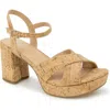 Kenneth Cole Reaction Reeva Platform Sandal In Cork