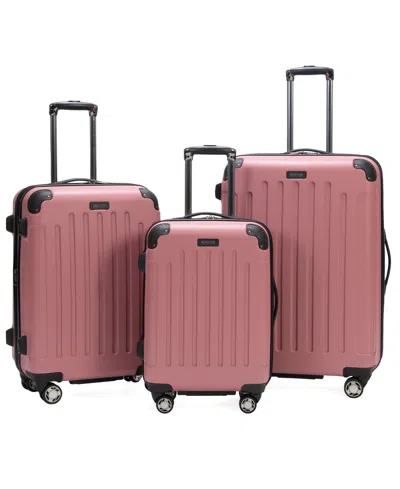 Kenneth Cole Reaction Renegade 3-pc. Hardside Expandable Spinner Luggage Set In Peony