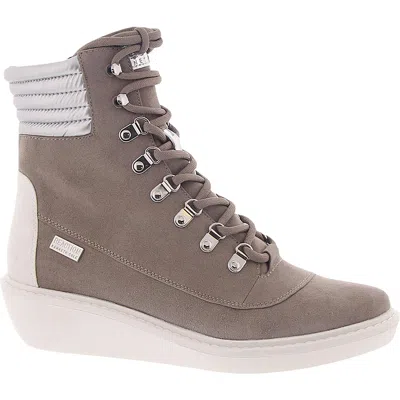 Kenneth Cole Reaction Rhyme Womens Faux Suede Workout Hiking Shoes In Grey