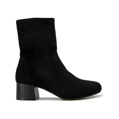 Kenneth Cole Reaction Road Boots Women's Black Block Heel Bootie Lion128