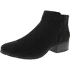 Kenneth Cole Reaction Shea Womens Zipper Faux Suede Ankle Boots In Black