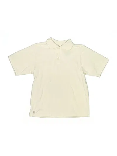 Pre-owned Kenneth Cole Reaction Kids' Short Sleeve Polo Shirt In White