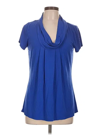 Pre-owned Kenneth Cole Reaction Short Sleeve Turtleneck In Blue