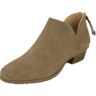 Kenneth Cole Reaction Side Way Womens Block Heel Round Toe Ankle Boots In Green