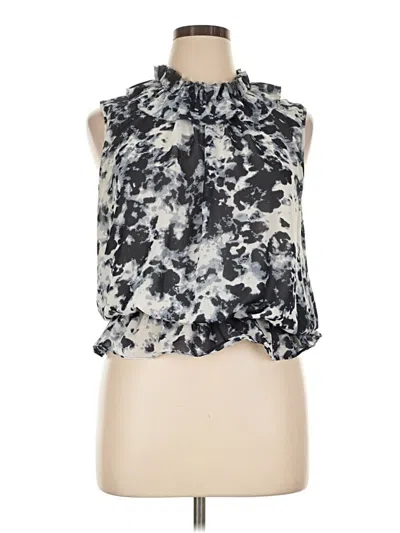 Pre-owned Kenneth Cole Reaction Sleeveless Blouse In Black