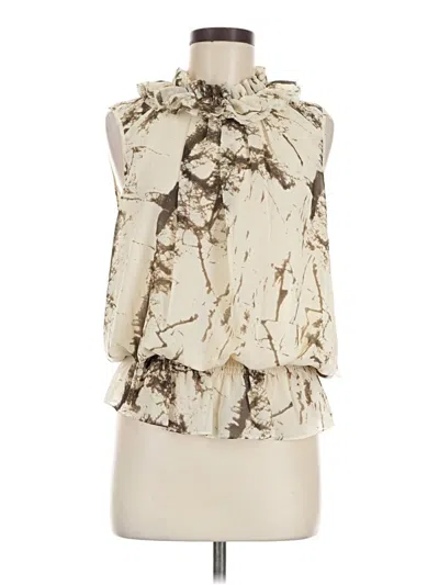 Pre-owned Kenneth Cole Reaction Sleeveless Blouse In Ivory