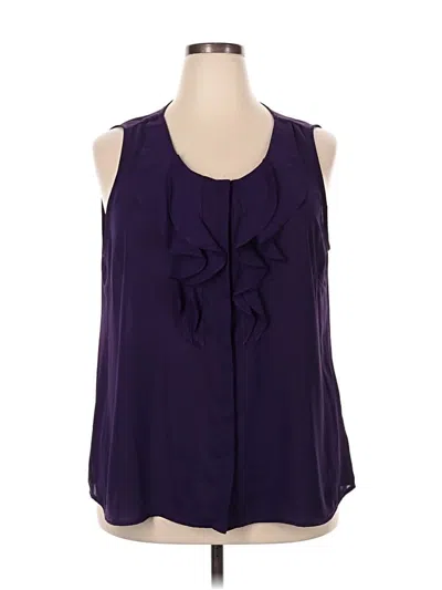 Pre-owned Kenneth Cole Reaction Sleeveless Blouse In Purple