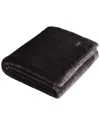 Kenneth Cole Reaction Solid Fluffy Reversible Throw Blanket
