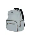 Kenneth Cole Reaction Sophie Women's Silky Nylon 15" Laptop & Tablet Anti-theft Rfid Backpack In Gray