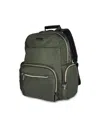 Kenneth Cole Reaction Sophie Women's Silky Nylon 15" Laptop & Tablet Anti-theft Rfid Backpack In Green
