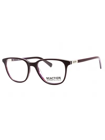 Kenneth Cole Reaction Sophisticated Round Eyeglasses For All Occasions In Purple