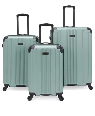 Kenneth Cole Reaction South Street 3-pc. Hardside Luggage Set, Created For Macy's In Blue Haze
