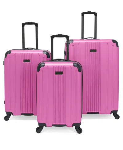 Kenneth Cole Reaction South Street 3-pc. Hardside Luggage Set, Created For Macy's In Malibu Pink
