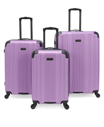 Kenneth Cole Reaction South Street 3-pc. Hardside Luggage Set, Created For Macy's In Purple