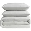 Kenneth Cole Reaction Space Dye Grid Yarn Waffle Reversible Comforter & Sham Set