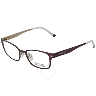 Kenneth Cole Reaction Square Ladies Eyeglasses Kc0740 83 51 In Purple
