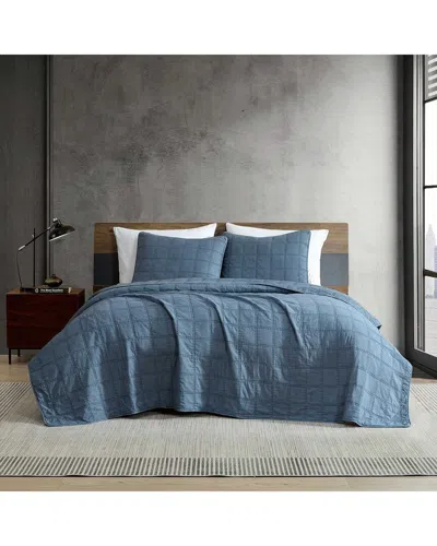 KENNETH COLE REACTION KENNETH COLE REACTION STONEWASHED GREIGE QUILT SET
