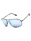 Kenneth Cole Reaction Stylish Rectangular Men's Sunglasses In Blue