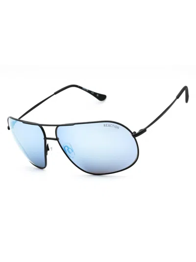 Kenneth Cole Reaction Stylish Rectangular Men's Sunglasses In Blue