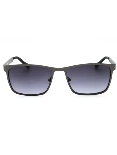 Kenneth Cole Reaction Stylish Rectangular Men's Sunglasses Kc1329 In Blue