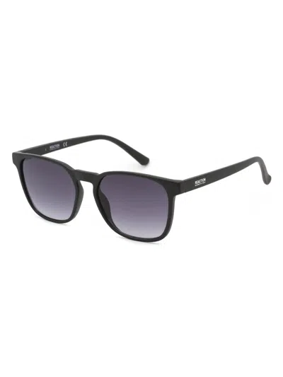 Kenneth Cole Reaction Stylish Rectangular Sunglasses For Men In Black