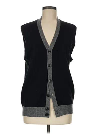 Pre-owned Kenneth Cole Reaction Sweater Vest In Black