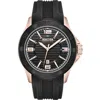 Kenneth Cole Reaction Three Hand Quartz Silicone Strap Watch, 43mm