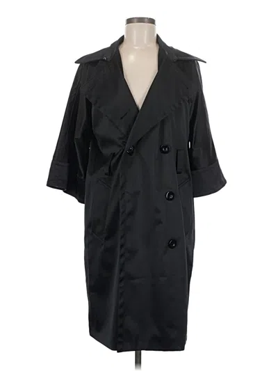 Pre-owned Kenneth Cole Reaction Trenchcoat In Black