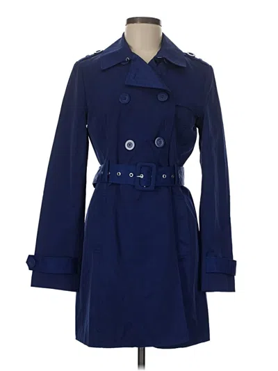 Pre-owned Kenneth Cole Reaction Trenchcoat In Blue