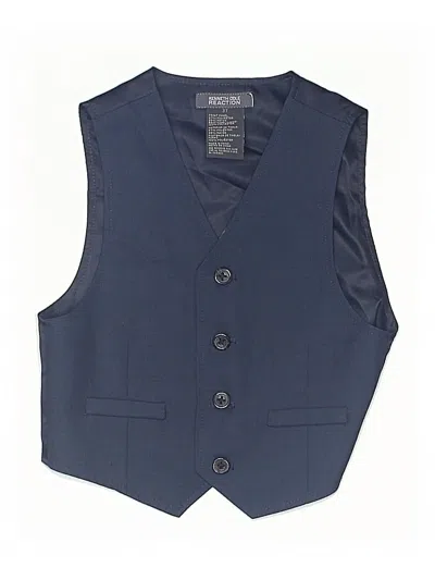 Pre-owned Kenneth Cole Reaction Kids' Tuxedo Vest In Blue
