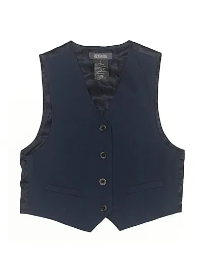 Pre-owned Kenneth Cole Reaction Kids' Tuxedo Vest In Blue