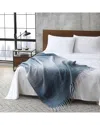 Kenneth Cole Reaction Urban Ombre Soft Throw Blanket In Blue