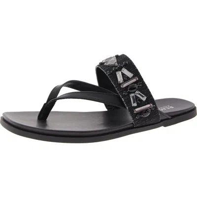 Kenneth Cole Reaction Winni Womens Metallic Embellished Thong Sandals In Multi