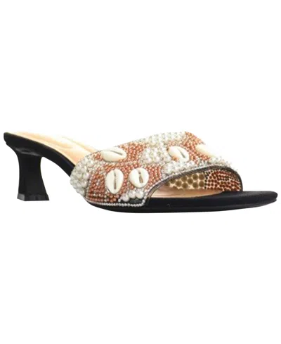 Kenneth Cole Reaction Women's Bahama Shell Slip On Dress Sandals In Black