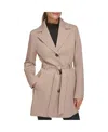 Kenneth Cole Reaction Women's Belted Trench Coat In Khaki