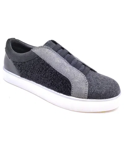 Kenneth Cole Reaction Women's Bonnie Cozy Slip On Sneakers In Black