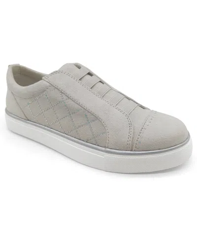 Kenneth Cole Reaction Women's Bonnie Quilt Slip On Sneakers In Porcelain