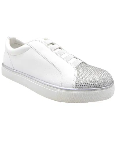 Kenneth Cole Reaction Women's Bonnie Round Toe Sneakers In White Jewel