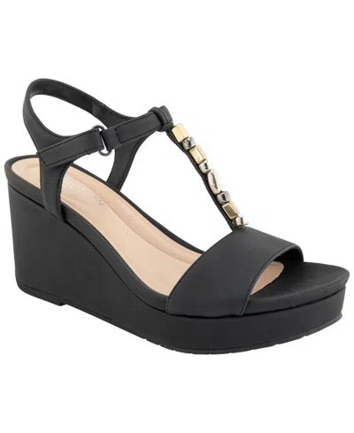 Kenneth Cole Reaction Women's Cabo Wedge Sandals In Black